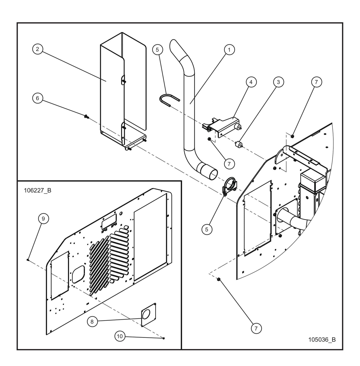 Exhaust Plate and Shield Isuzu Parts By Allmand