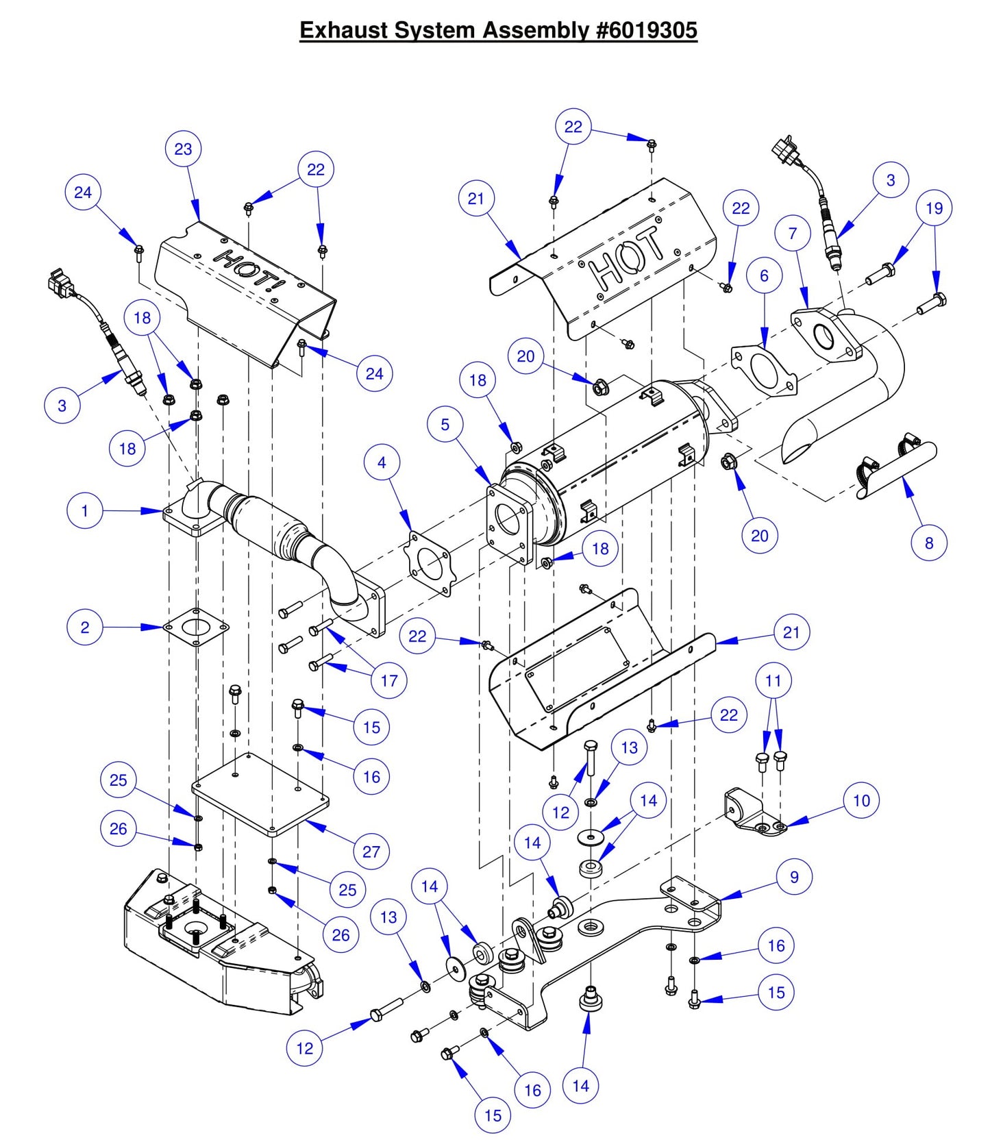 CC6561-3 Exhaust System Assembly 