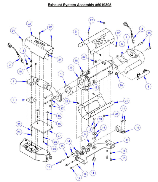 CC6561-3 Exhaust System Assembly 