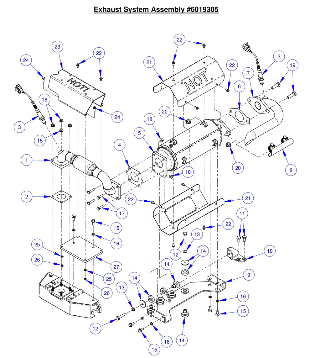 CC6561-3 Exhaust System Assembly 