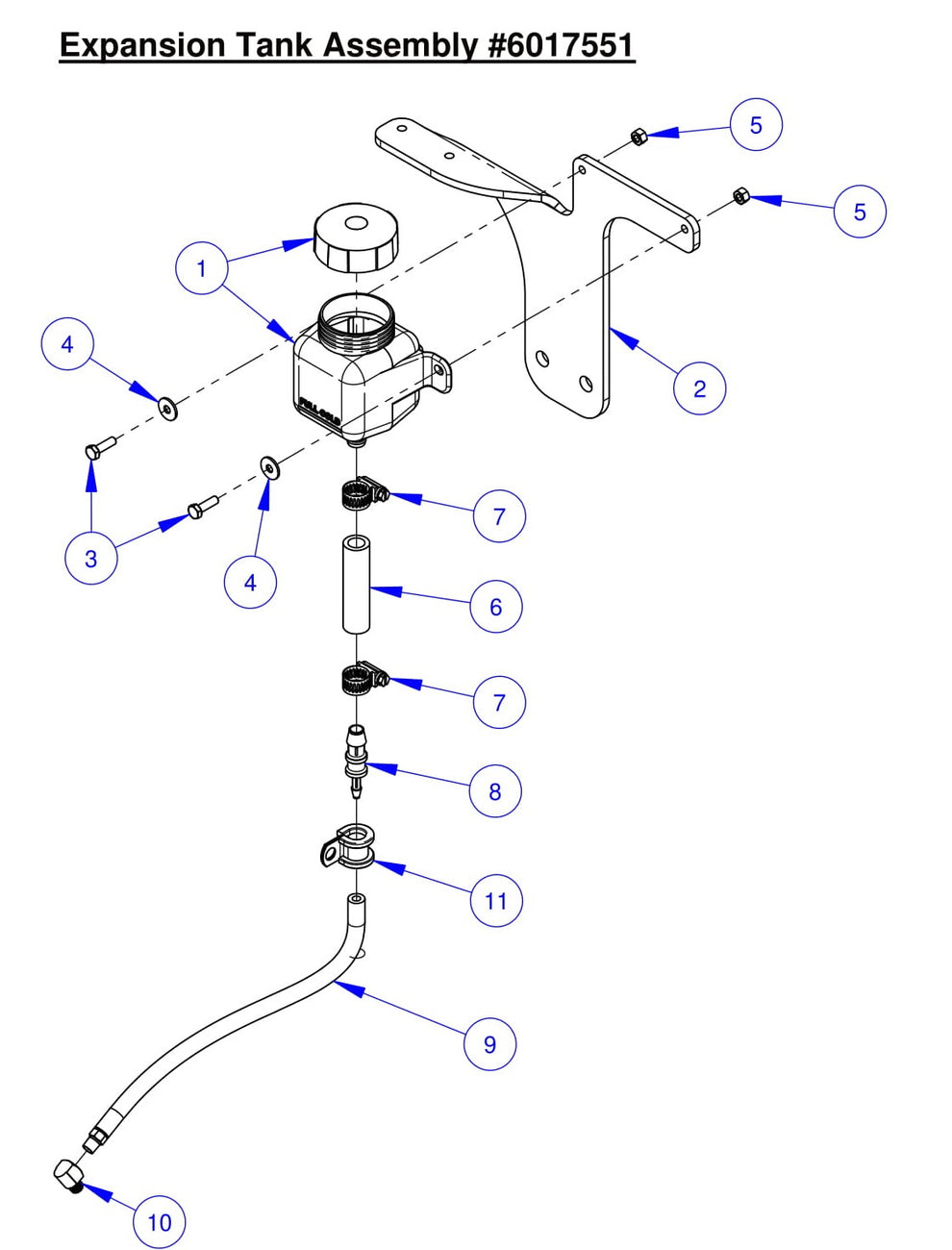 CC7574DK Expansion Tank Assembly