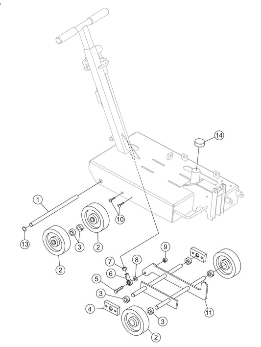 Undercarriage Assembly Parts For FCG1-6HA Series by Multiquip