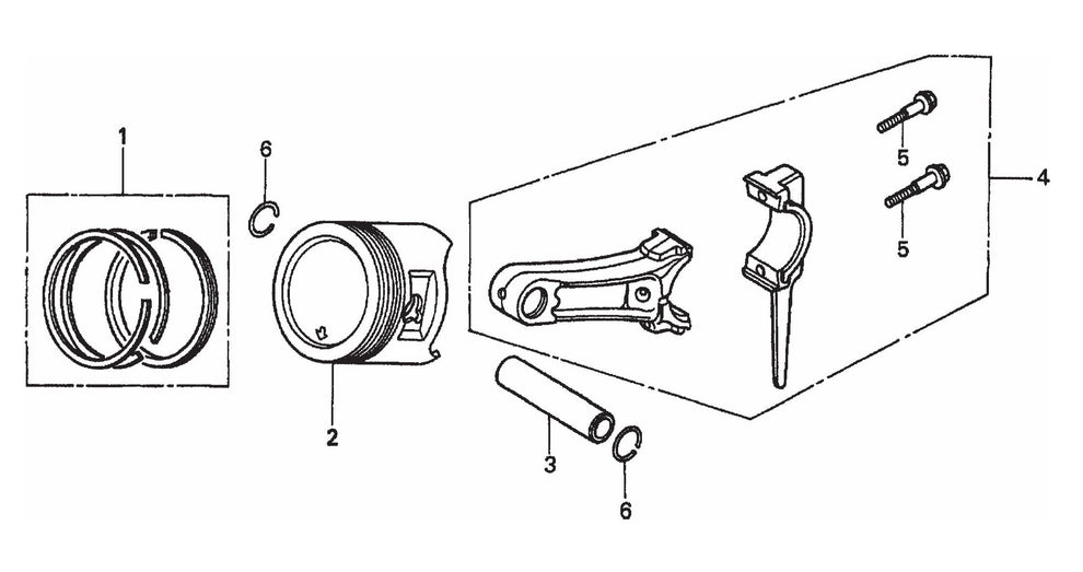HONDA GX200QXC9 Piston Assembly Parts For FCG1-6HA Series by Multiquip