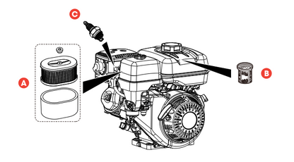Multiquip FKITMVC2 Filter Kit for MVC82 & MVC88 Plate Compactors
