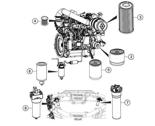 FKITSTX6H Filter Service Kit by Multiquip