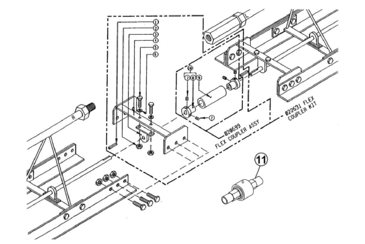 SA12 Flex Coupler Assembly Parts By Allen Engineering