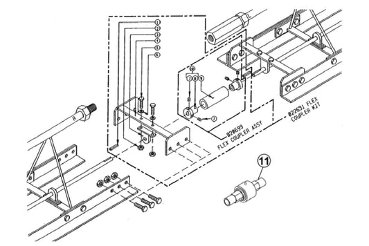 SA12 Flex Coupler Assembly Parts By Allen Engineering