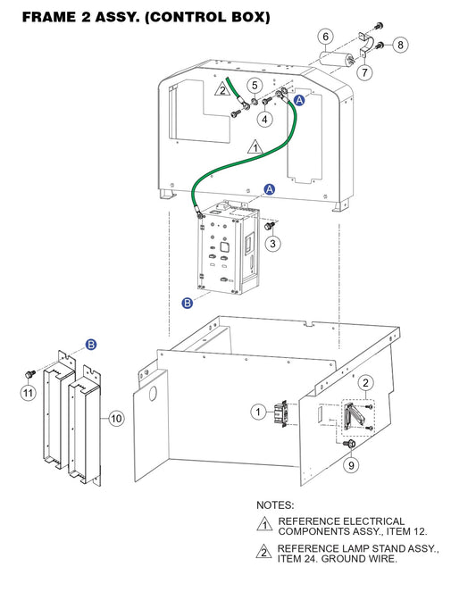 GBX24BK GloBug Lighting System Control Box Assembly Parts by Multiquip