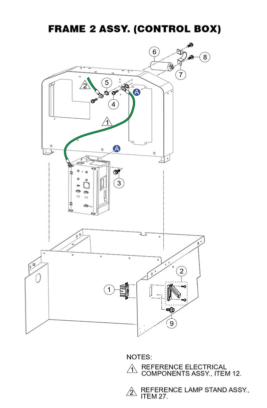 GBX12SK GloBug Lighting System Control Box Assembly Parts by Multiquip