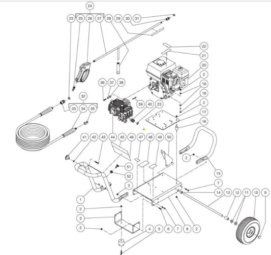 CA-2703-0MHR (sn:10863747-99999999) Frame Assembly Parts BY Mi-T-M