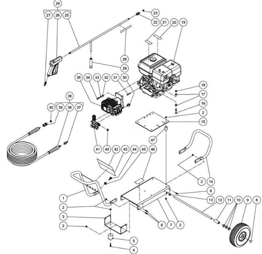 CA-3003-0MHB/0MRB/0MKB (sn:10744703-10754656), CA-3003-0MRB (sn:10754657-99999999), CA-3003-1MAH/1MAK/1MAS (sn:0-10754656) Frame Assembly Parts by Mi-T-M