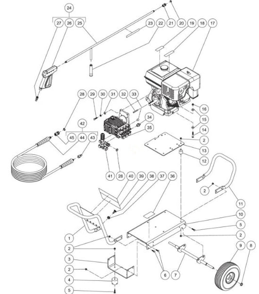 CA-3504-1MAH, CA-3504-1MAS (sn:10754657-10902138) Frame Assembly Parts BY Mi-T-M