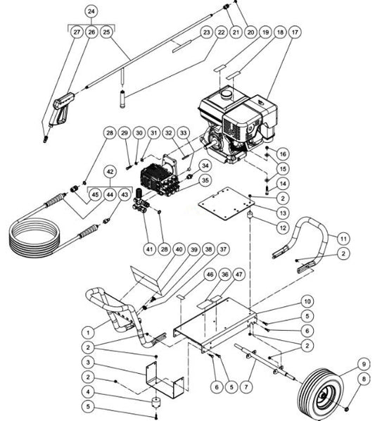 CA-3504-1MAS (sn:10902139-99999999) Frame Assembly Parts by Mi-T-M