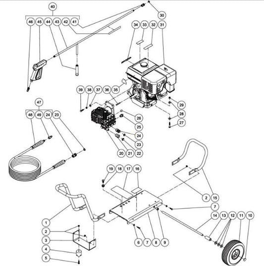 CA-4004-0FHA (sn:0-10741768) Frame Assembly Parts