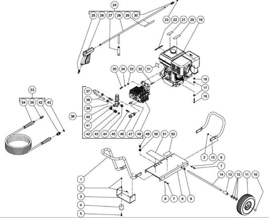 CA-4004-0FHG (sn:0-10731626) Frame Assembly Parts by Mi-T-M