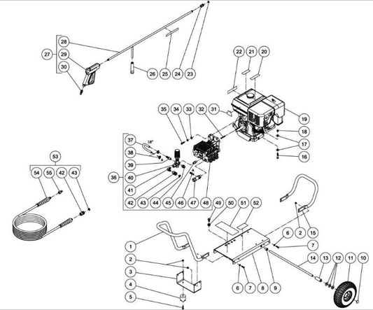 CA-4004-0FHG (sn:10731627-99999999) Frame Assembly Parts by Mi-T-M