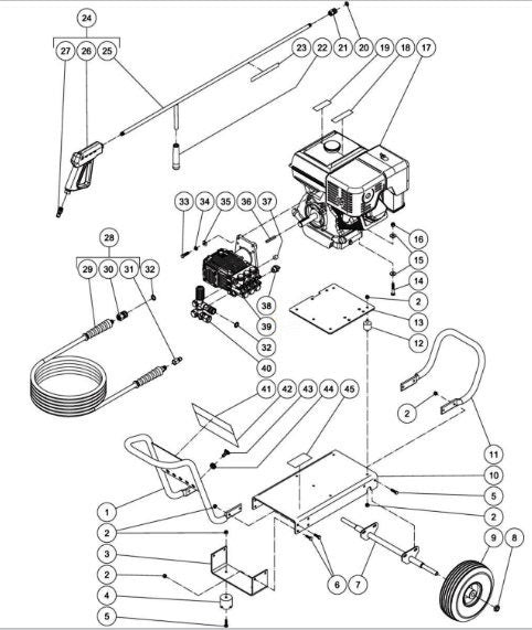 CA-4004-1MAH (sn:10754657-10902138), CA-4004-1MAK (sn:10754657-10902138) Frame Assembly Parts by Mi-T-M