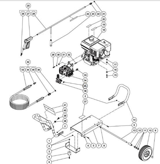 CA-4004-1FHA (sn:10860834-10902138) Frame Assembly Parts by Mi-T-M