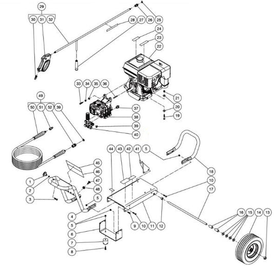CA-4004-1FHA (sn:10902139-99999999) Frame Assembly Parts by Mi-T-M