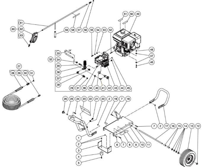 CA-4004-1FHC (sn:0-99999999) Frame Assembly Parts by Mi-T-M