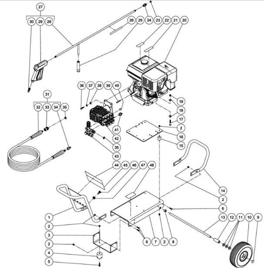 CA-4004-1MAH/1MAK/1MAS (sn:0-10754656) Frame Assembly Parts by Mi-T-M