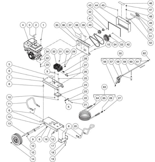 CBA-3004-0MHB (sn:10239172-99999999) Frame Assembly Parts by Mi-T-M