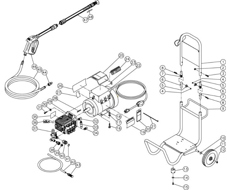 CD-1002-0MUC (sn:0-10040490) Frame Assembly Parts