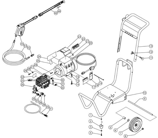 CD-1502-0MUC (sn:10040369-10240197) Frame Assembly Parts by Mi-T-M