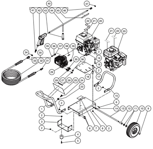 CA-2703-0MHB, CA-2703-0MRB (sn:10173073-10731626) Frame Assembly Parts By  Mi-T-M