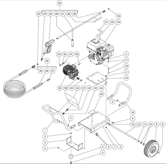 CA-2703-0MHR (sn:0-10863746) Frame Assembly Parts By Mi-T-M