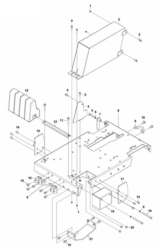 FS3500 G Base Plate Assembly Parts