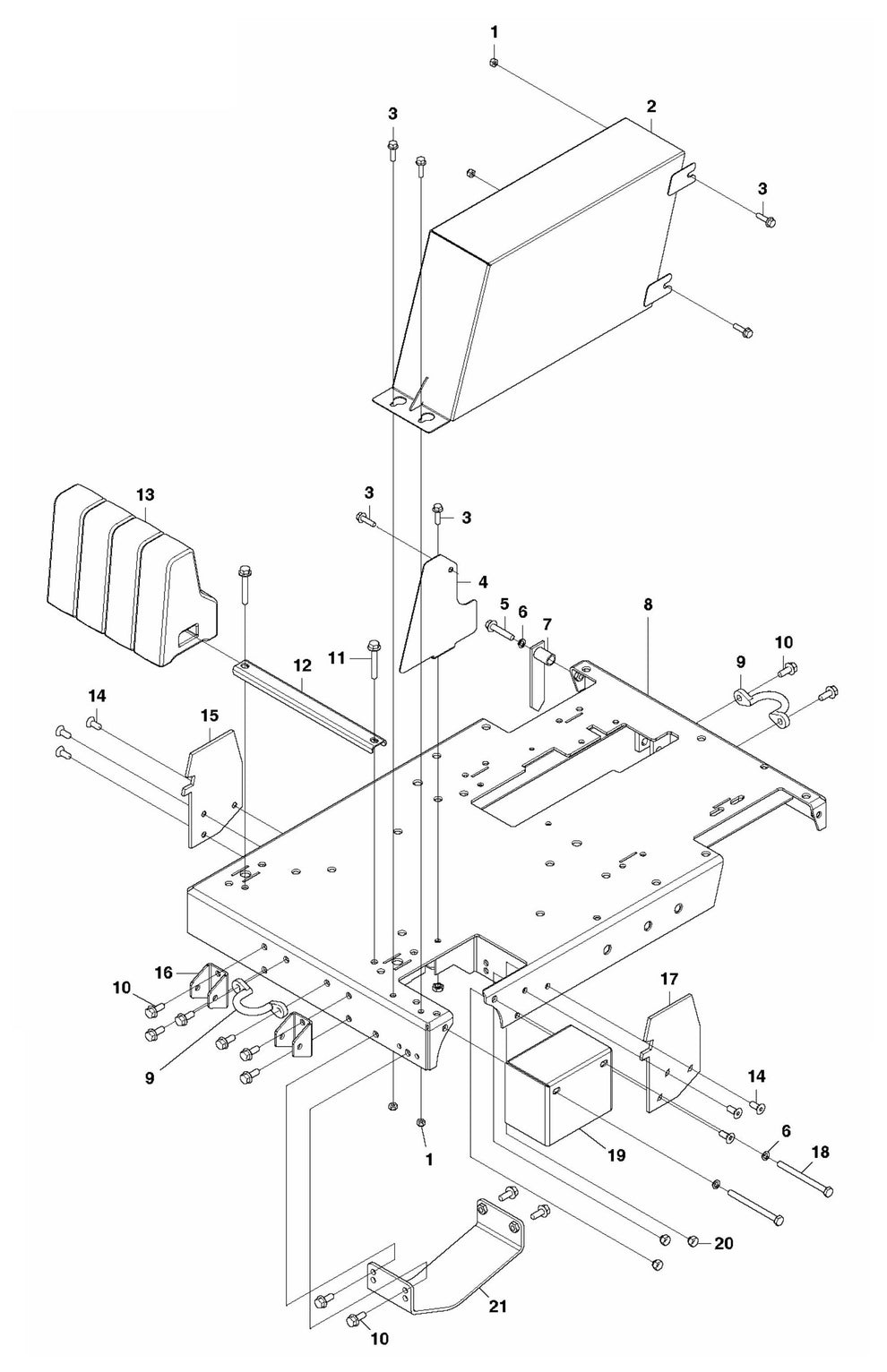 FS3500 G Base Plate Assembly Parts