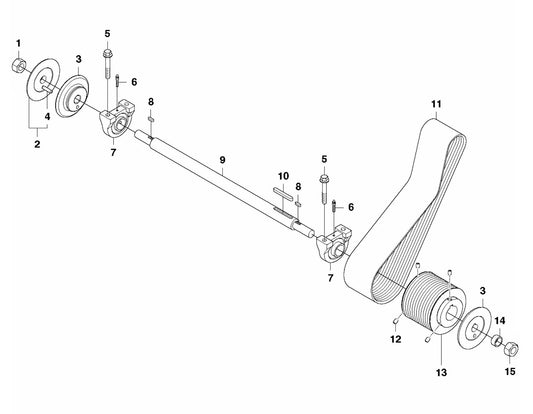 FS3500 G Blade Shaft Assembly Parts