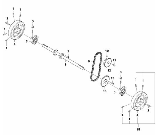 FS3500 G Rear Axle Assembly Parts