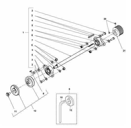 FS400LV Blade Arm Assembly Parts