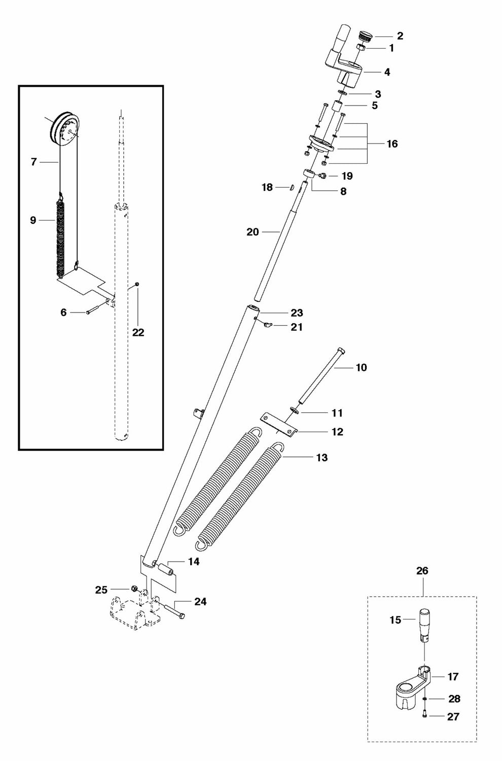 FS410 D Screw Feed Assembly Parts