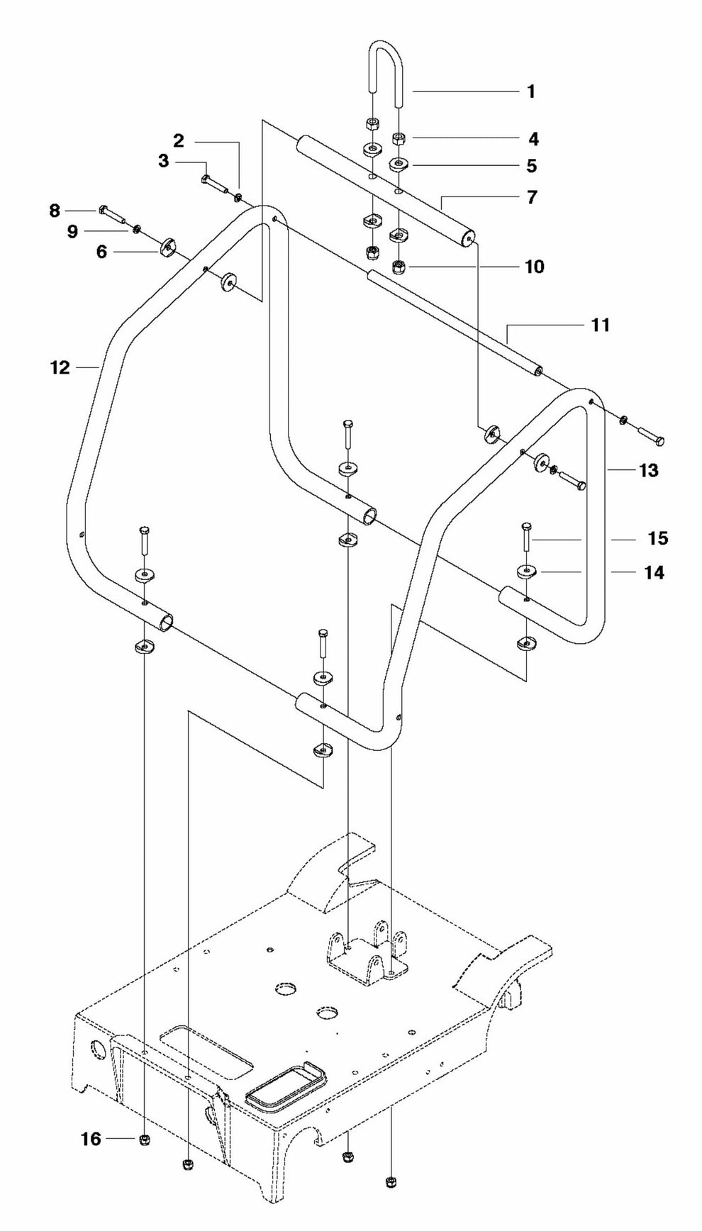 FS410 D Engine Cage Assembly Parts