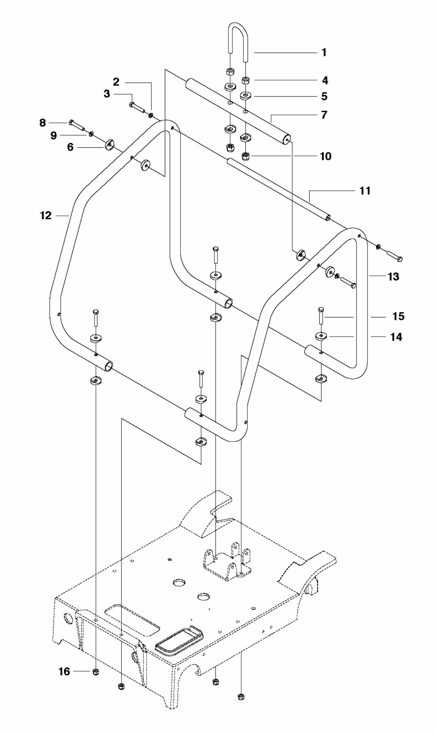 FS413 Engine Cage Assembly Parts