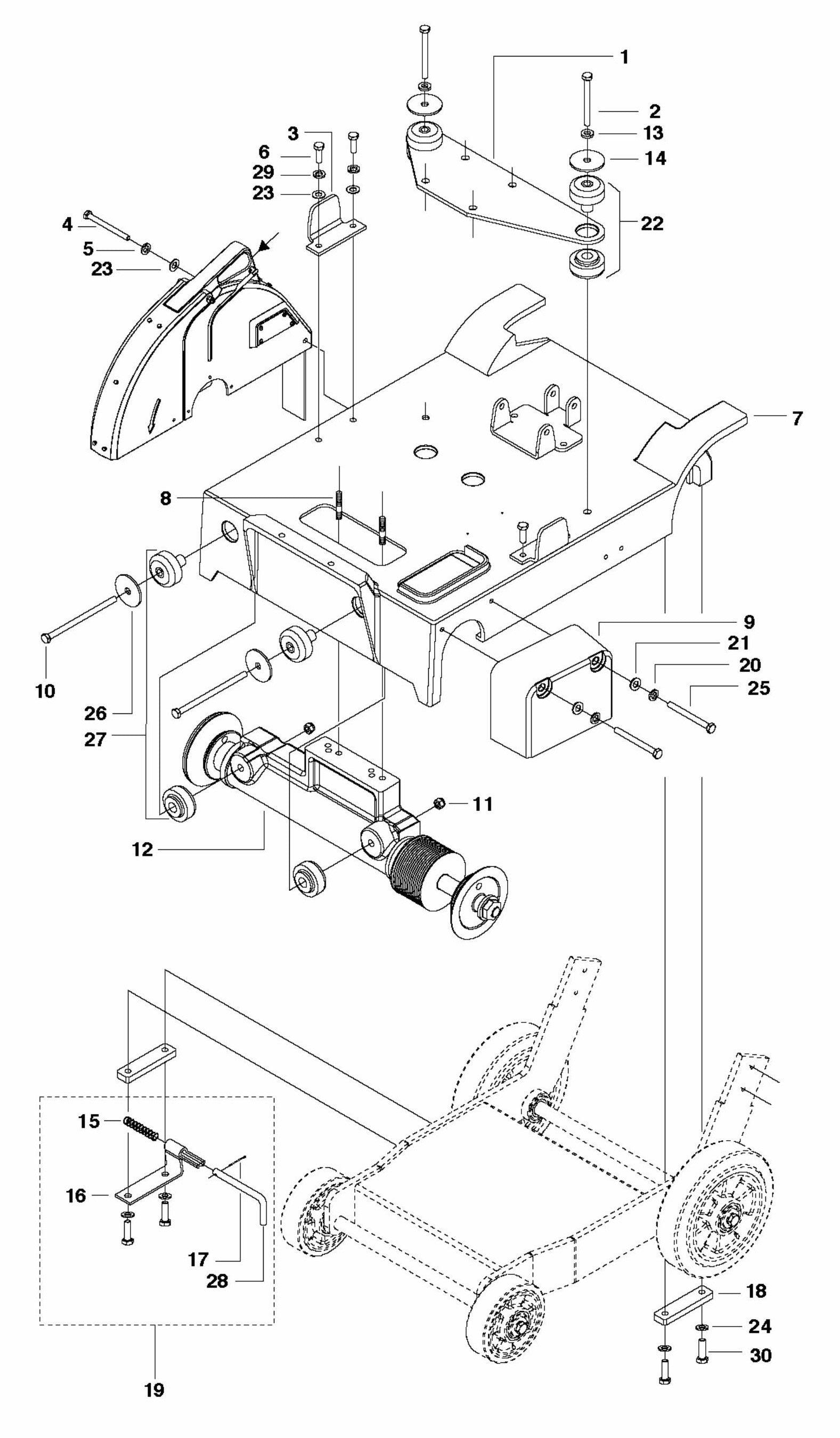 FS413 Frame Assembly Parts
