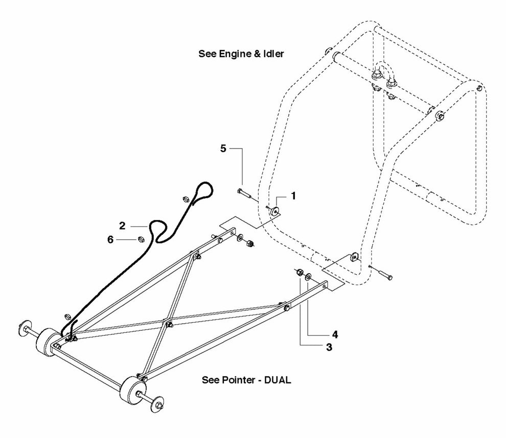 FS524 Pointer Attachment-Dual Pointer Assembly Parts