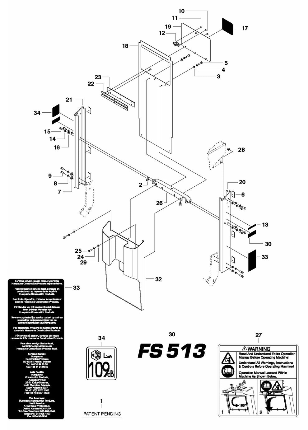 FS524 Toolbox 13 HP Assembly Parts