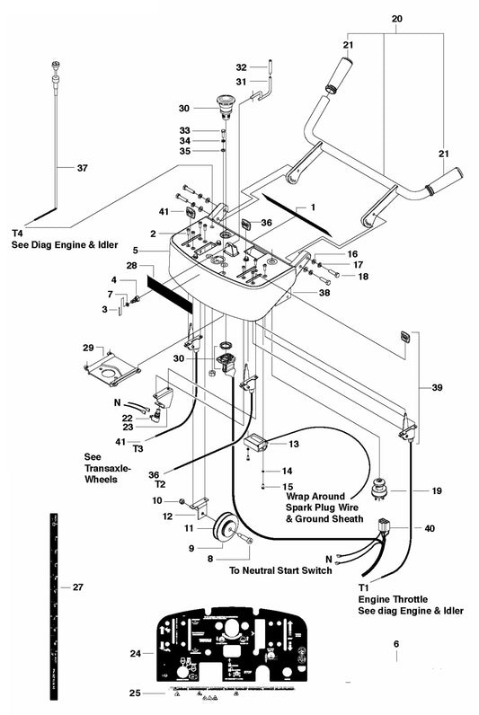 FS513 Control Console 20,24 HP Assembly Parts