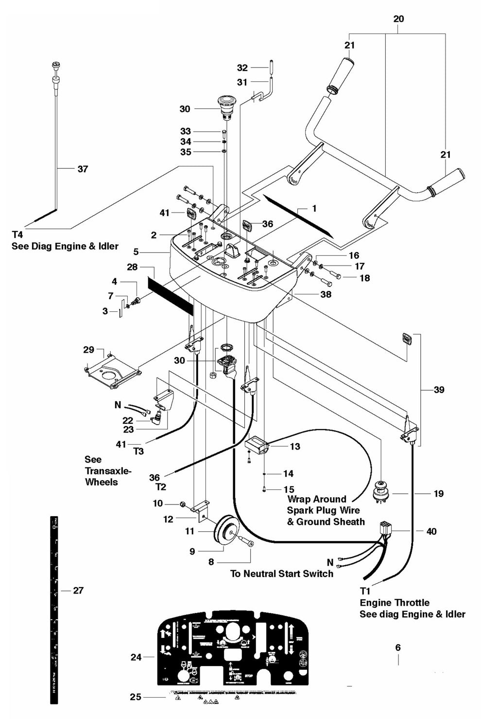 FS513 Control Console 20,24 HP Assembly Parts