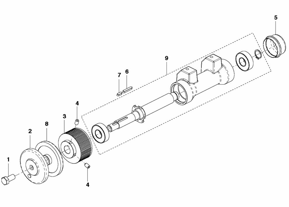 FS305 Blade Arm Assembly Parts by Husqvarna
