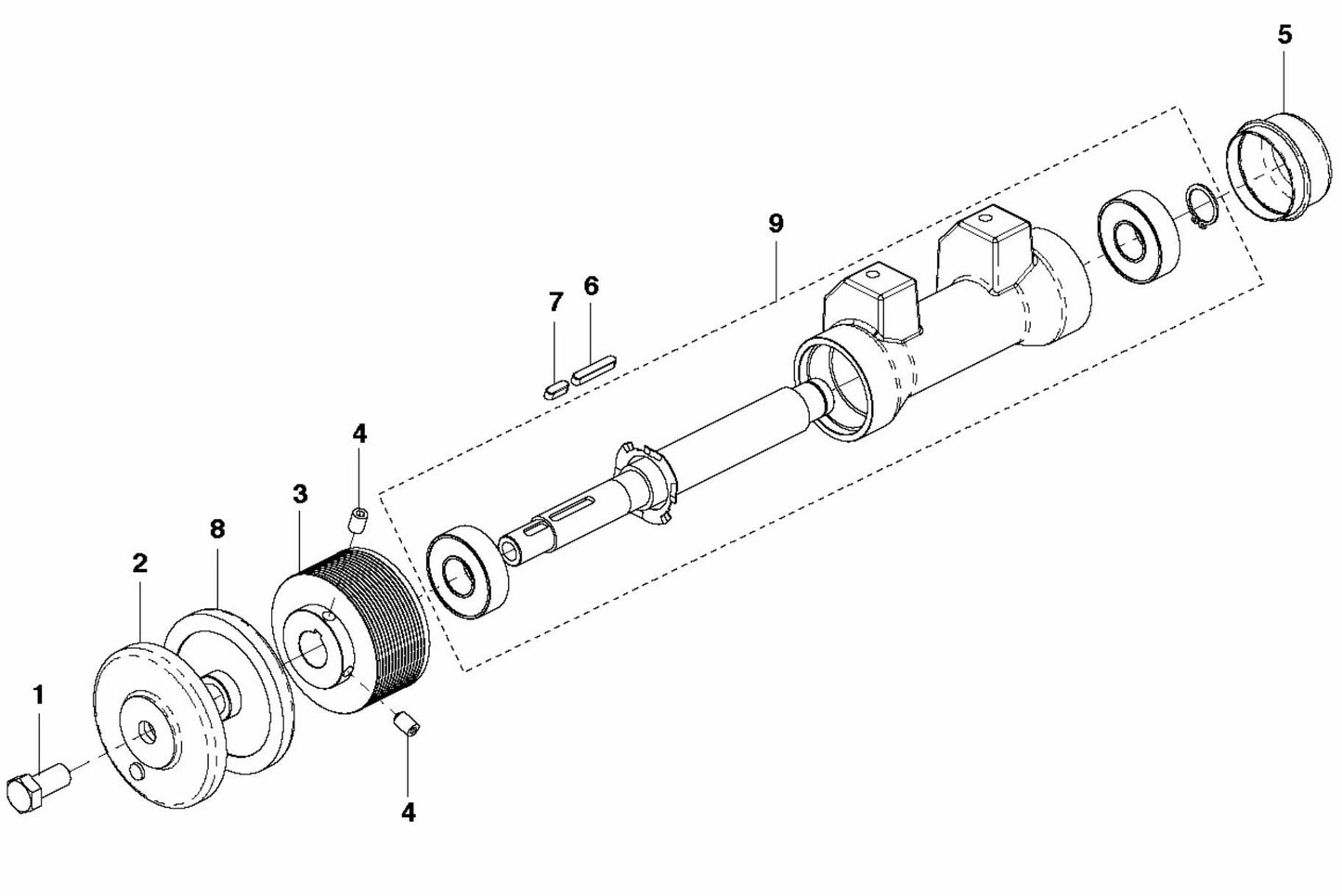 FS309 Blade Arm Assembly Parts by Husqvarna