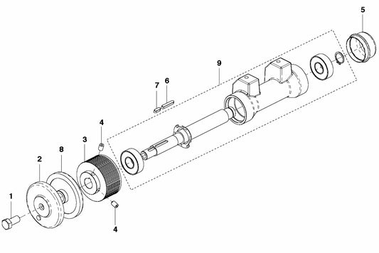 FS309 Blade Arm Assembly Parts by Husqvarna