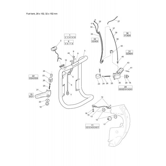 Red Hawk Petrol Breakers Fuel Tank Parts By Chicago Pneumatics