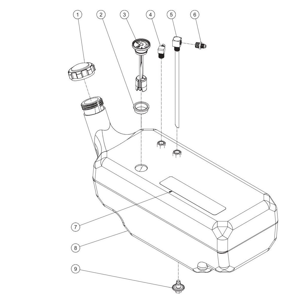 BE HW152EMD Fuel Tank Assembly Parts by BE Power Equipment