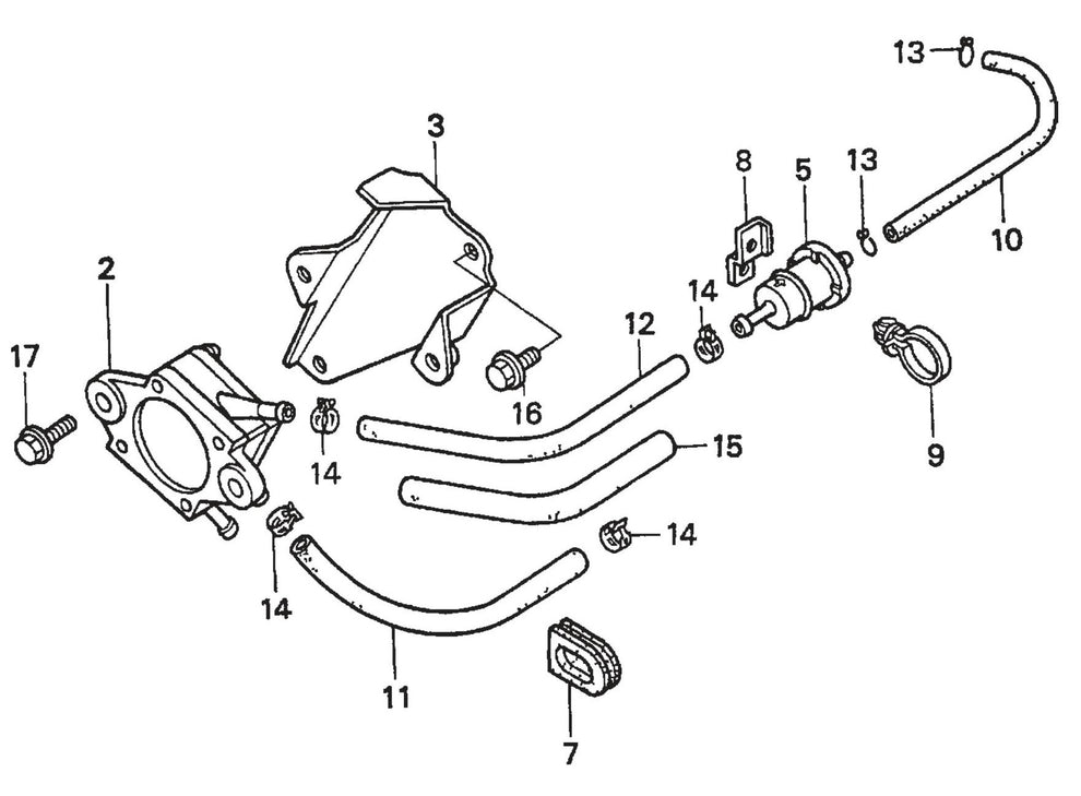 Honda GX620TXF2 Engine Fuel Pump Assembly Parts For SP2 CE13H20 SCE13H20 SCE20H20 By Multiquip