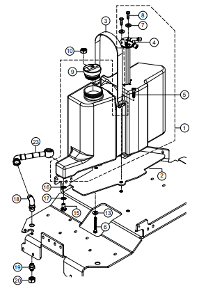 AA RX1575-Fuel Tank Assembly Parts By Multiquip